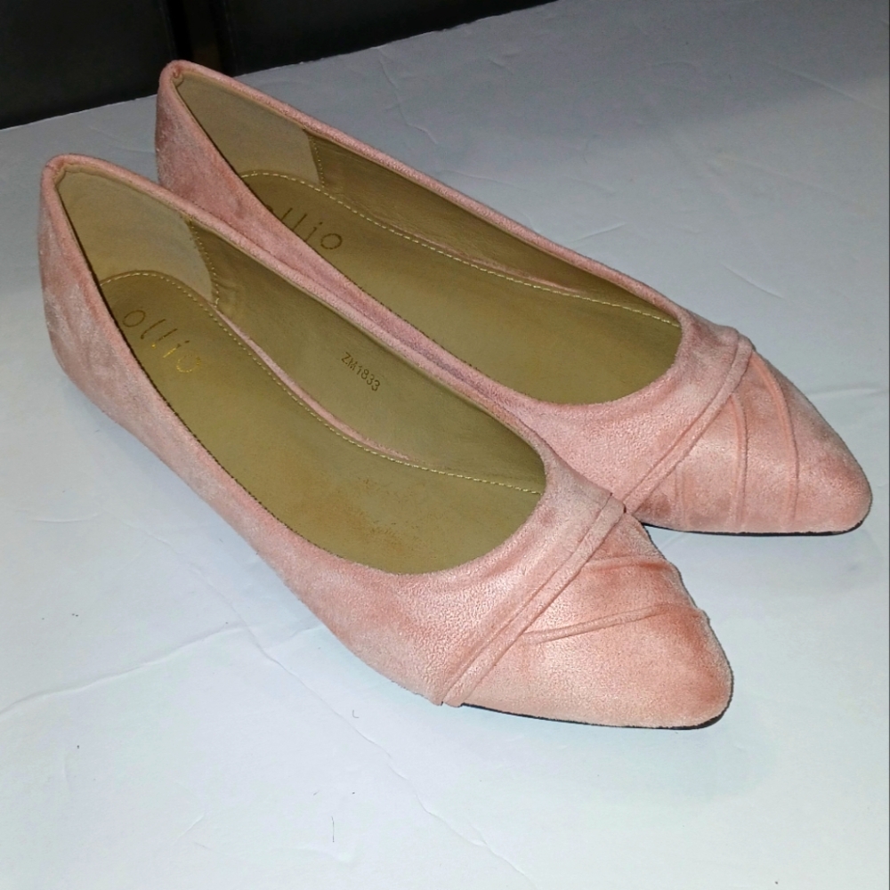 Ollio Women's Pink Flats..9
